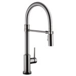 BRIZO TRINSIC 9659T-DST SINGLE HANDLE PULL-DOWN KITCHEN FAUCET WITH SPRING SPOUT WIT