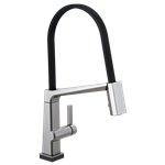 BRIZO PIVOTAL 9693T-DST SINGLE HANDLE EXPOSED HOSE KITCHEN FAUCET WITH TOUCH2O TECHN