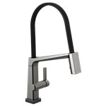 BRIZO PIVOTAL 9693T-DST SINGLE HANDLE EXPOSED HOSE KITCHEN FAUCET WITH TOUCH2O TECHN