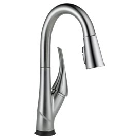 DELTA ESQUE 9981T-DST SINGLE HANDLE PULL-DOWN BAR/PREP FAUCET WITH TOUCH2O 