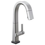 BRIZO PIVOTAL 9993T-DST SINGLE HANDLE PULL DOWN BAR/PREP FAUCET WITH TOUCH2O TECHNOL