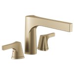 BRIZO ZURA T2774 3-HOLE ROMAN TUB TRIM 