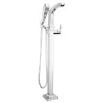 BRIZO TESLA T4752-FL FLOOR MOUNT TUB FILLER WITH HANDSHOWER 