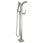 BRIZO TESLA T4752-FL FLOOR MOUNT TUB FILLER WITH HANDSHOWER 