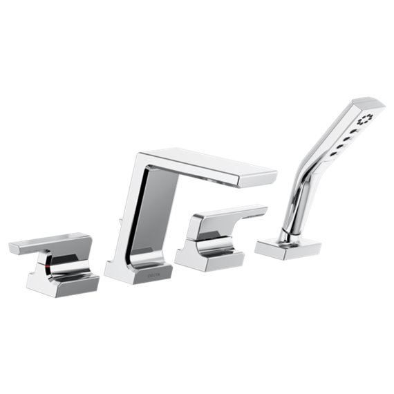 BRIZO PIVOTAL T4799 4 HOLE ROMAN TUB FAUCET 