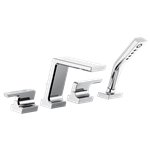 BRIZO PIVOTAL T4799 4 HOLE ROMAN TUB FAUCET 