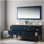 Virta 72 Inch Bluestar Floor Mount Double Sink Vanity