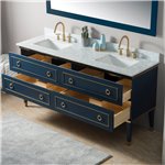 Virta 72 Inch Bluestar Floor Mount Double Sink Vanity