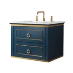 Virta 30 Inch Bluestar Wall Hung Single Sink Vanity