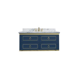 Virta 48 Inch Bluestar Wall Hung Single Sink Vanity