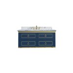 Virta 48 Inch Bluestar Wall Hung Single Sink Vanity