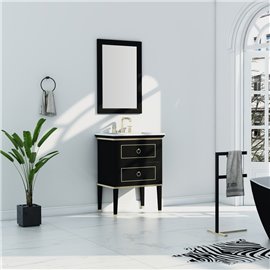Virta 30 Inch Blackstar Floor Mount Single Sink Vanity