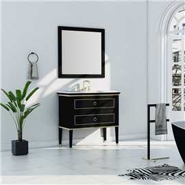 Virta 36 Inch Blackstar Floor Mount Single Sink Vanity