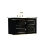 Virta 36 Inch Blackstar Wall Hung Single Sink Vanity