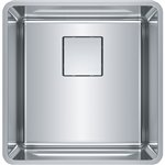 Franke PTX110-17 PESCARA SINK, 18 GA, 17X16 9/16 SINGLE, 20 MM CORNERS