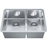 Franke TCX160-24LD TECHNA - UNDERMOUNT SINK COMBINATION SS LOW DIVIDE -STAINLESS STEEL