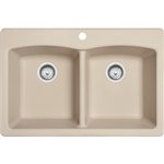 Franke ED33229-1 ELLIPSE GRANITE - DUAL MOUNT SINK DOUBLE