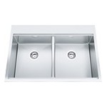 Franke PSX620-31-2 Sink - Topmount Double Professional 16 gauge with bottom grids 2 faucet holes