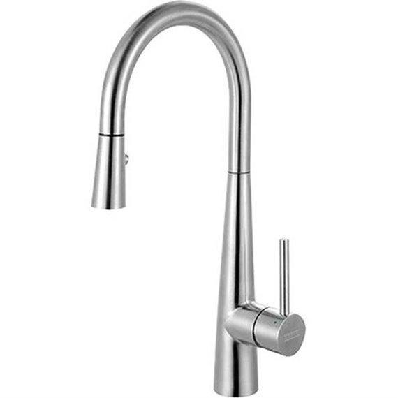 Franke FFP34 STEEL PULL DOWN FAUCET WITH INTEGRATED SPRAYER, SIDE LEVER HANDLE