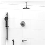 Riobel Paradox TKIT1345PXTM Type TP thermostaticpressure balance 0.5 coaxial 3-way system with hand shower rail shower head and 