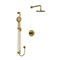 Riobel Parabola KIT323PB Type T/P thermostatic/pressure balance ½" coaxial 2-way system with hand shower and shower head