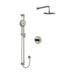 Riobel Parabola KIT323PB Type T/P thermostatic/pressure balance ½" coaxial 2-way system with hand shower and shower head