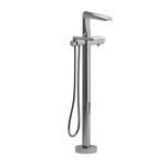 Riobel Parabola PB39 2-way Type T thermostatic coaxial floor-mount tub filler with hand shower