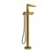Riobel Parabola TPB39 2-way Type T thermostatic coaxial floor-mount tub filler with hand shower trim