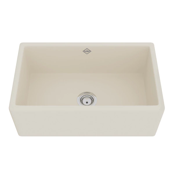 Shaws MS3018 30" Shaker Single Bowl Farmhouse Apron Front Fireclay Kitchen Sink