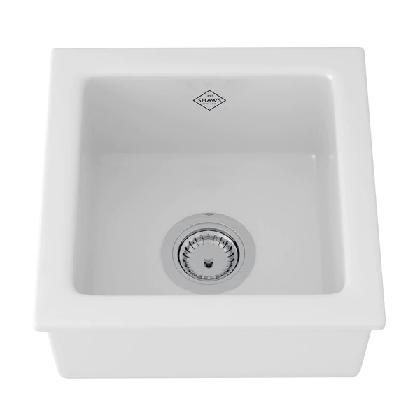 Shaws RC1515 15" Lancaster Single Bowl Fireclay Bar/Food Prep Kitchen Sink