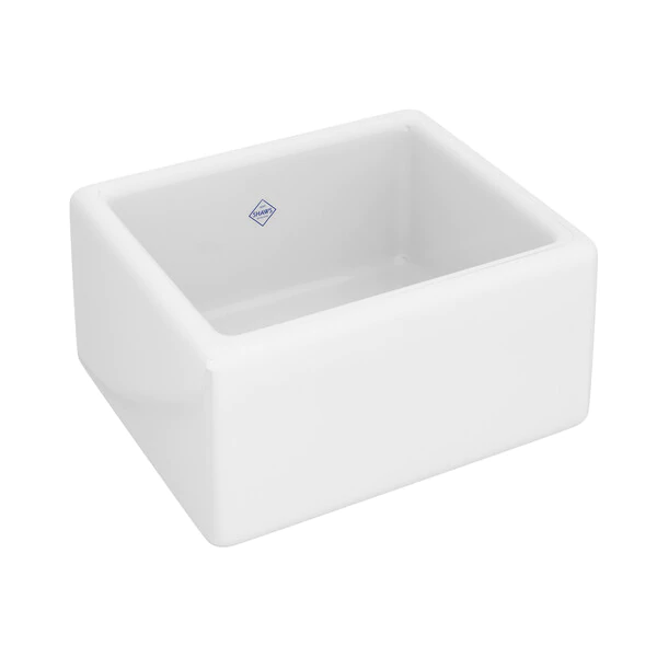 Shaws SB1715 Lancaster Rectangular Above Counter Lavatory Fireclay Sink