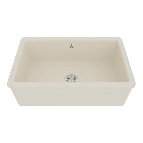 Shaws UM3018 30" Shaker Single Bowl Undermount Fireclay Kitchen Sink