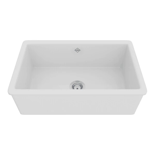 Shaws UM3018 30" Shaker Single Bowl Undermount Fireclay Kitchen Sink