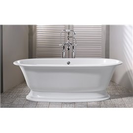 Victoria + Albert RAD-N-SW-OF+ELW-B-SW-OF Elwick 75" Freestanding Pedestal Bathtub