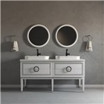 Virta 60 Inch Sarah Floor Mount Double Vessel Sink Vanity