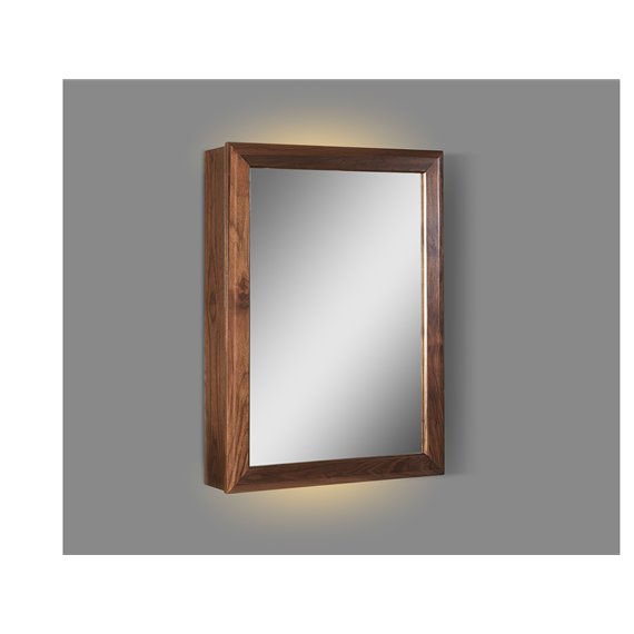 Fairmont Designs M4 20" LED Medicine Cabinet - right - Natural Walnut