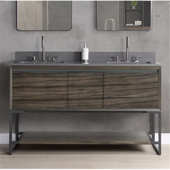 Fairmont Designs M4 60" Double Bowl Vanity - Smoke