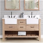 Fairmont Designs Napa 60" Double Bowl Farmhouse Vanity - Sonoma Sand