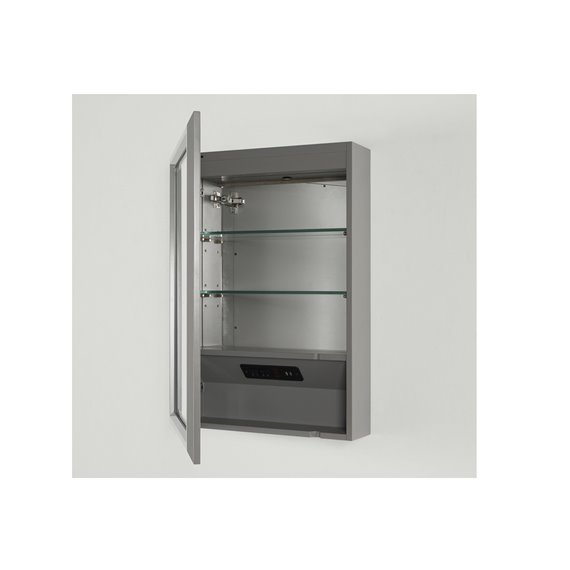 Fairmont Designs Revival 20" Medicine Cabinet-left - Glossy Medium Gray