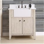 Fairmont Designs River View 30" Farmhouse Vanity - Toasted Almond