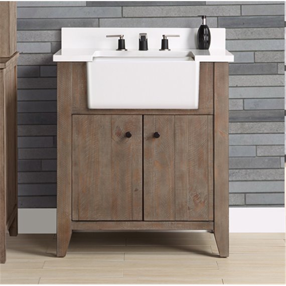 Fairmont Designs River View 30" Farmhouse Vanity - Coffee Bean