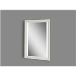 Fairmont Designs Studio One 25" Wood Frame LED Mirror - Glossy White