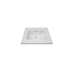 Fairmont Designs 3cm (1-1/4") 25" Tops White Ceramic Vanity Sink Top with Integral Bowl