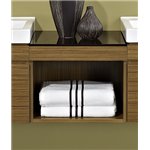 Fairmont Designs 176-WB1818 Metropolitan - includes: smoke colored glass top - 17-78 x 17-12 x 14-34