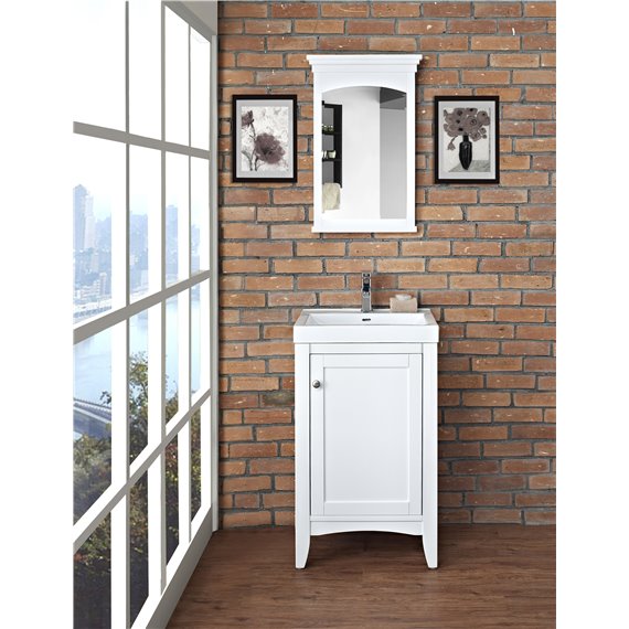 Fairmont Designs Shaker Americana 21x18" Vanity - Polar White