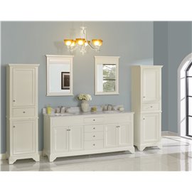 Fairmont Designs Framingham 72" Double Bowl Vanity - Polar White