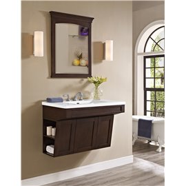 Fairmont Designs Shaker Americana 36" Wall Mount Vanity - Habana Cherry