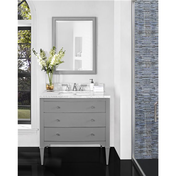 Fairmont Designs Charlottesville w/Nickel 36" Vanity - Light Gray