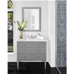 Fairmont Designs Charlottesville w/Nickel 36" Vanity - Light Gray