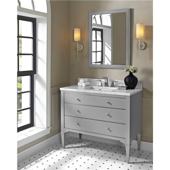 Fairmont Designs Charlottesville w/Nickel 42" Vanity - Light Gray